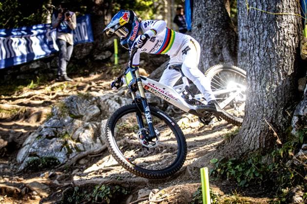 Whoop UCI Mountainbikeworldcup Downhill Lenzerheide GOLDSTONE Jackson * SANTA CRUZ SYNDICATEat Whoop UCI Mountainbikeworldcup Downhill Lenzerheide, 19.09.2025,in Lenzerheide,SUI Foto: Sebastian Sternemannat Whoop UCI Mountainbikeworldcup Downhill Lenzerheide, 19.09.2025,in Lenzerheide,SUI Foto: Sebastian Sternemann