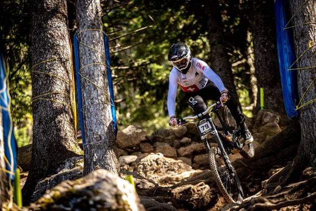 Whoop UCI Mountainbikeworldcup Downhill Lenzerheide LEHMANN Lino at Whoop UCI Mountainbikeworldcup Downhill Lenzerheide, 19.09.2025,in Lenzerheide,SUI Foto: Sebastian Sternemannat Whoop UCI Mountainbikeworldcup Downhill Lenzerheide, 19.09.2025,in Lenzerheide,SUI Foto: Sebastian Sternemann