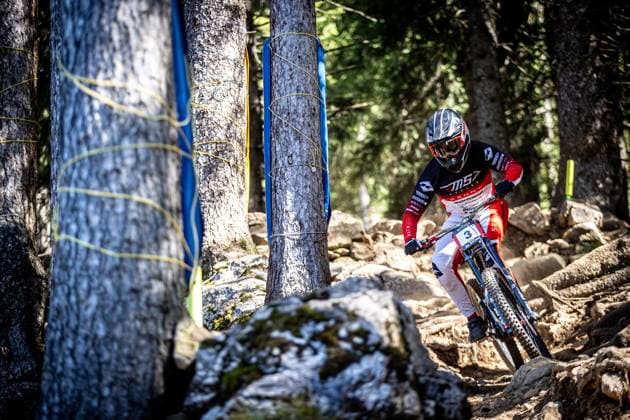 Whoop UCI Mountainbikeworldcup Downhill Lenzerheide CLARK Oli at Whoop UCI Mountainbikeworldcup Downhill Lenzerheide, 19.09.2025,in Lenzerheide,SUI Foto: Sebastian Sternemannat Whoop UCI Mountainbikeworldcup Downhill Lenzerheide, 19.09.2025,in Lenzerheide,SUI Foto: Sebastian Sternemann
