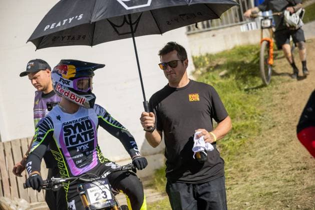 Whoop UCI Mountainbikeworldcup Downhill Lenzerheide GREENLAND Laurie SANTA CRUZ SYNDICATEat Whoop UCI Mountainbikeworldcup Downhill Lenzerheide, 19.09.2025,in Lenzerheide,SUI Foto: Sebastian Sternemannat Whoop UCI Mountainbikeworldcup Downhill Lenzerheide, 19.09.2025,in Lenzerheide,SUI Foto: Sebastian Sternemann