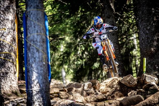 Whoop UCI Mountainbikeworldcup Downhill Lenzerheide VERMETTE Asa at Whoop UCI Mountainbikeworldcup Downhill Lenzerheide, 19.09.2025,in Lenzerheide,SUI Foto: Sebastian Sternemannat Whoop UCI Mountainbikeworldcup Downhill Lenzerheide, 19.09.2025,in Lenzerheide,SUI Foto: Sebastian Sternemann