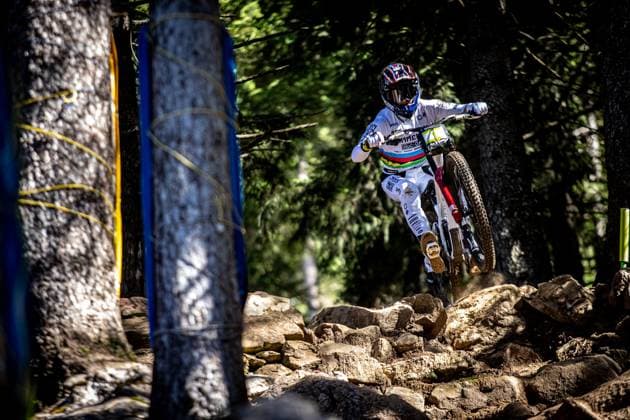 Whoop UCI Mountainbikeworldcup Downhill Lenzerheide ALRAN Max at Whoop UCI Mountainbikeworldcup Downhill Lenzerheide, 19.09.2025,in Lenzerheide,SUI Foto: Sebastian Sternemannat Whoop UCI Mountainbikeworldcup Downhill Lenzerheide, 19.09.2025,in Lenzerheide,SUI Foto: Sebastian Sternemann