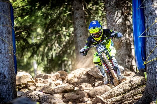 Whoop UCI Mountainbikeworldcup Downhill Lenzerheide NISBET Stan at Whoop UCI Mountainbikeworldcup Downhill Lenzerheide, 19.09.2025,in Lenzerheide,SUI Foto: Sebastian Sternemannat Whoop UCI Mountainbikeworldcup Downhill Lenzerheide, 19.09.2025,in Lenzerheide,SUI Foto: Sebastian Sternemann