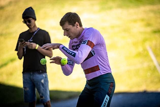 Whoop UCI Mountainbikeworldcup Downhill Lenzerheide COULANGES Benoit SCOTT DOWNHILL FACTORYat Whoop UCI Mountainbikeworldcup Downhill Lenzerheide, 19.09.2025,in Lenzerheide,SUI Foto: Sebastian Sternemannat Whoop UCI Mountainbikeworldcup Downhill Lenzerheide, 19.09.2025,in Lenzerheide,SUI Foto: Sebastian Sternemann