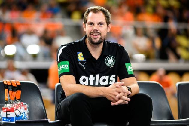 Eindhoven: Handball Frauen Laenderspiel - Niederlande - Deutschland Co-Trainer Frederick Griesbach (Deutschland) Eindhoven Niederlande