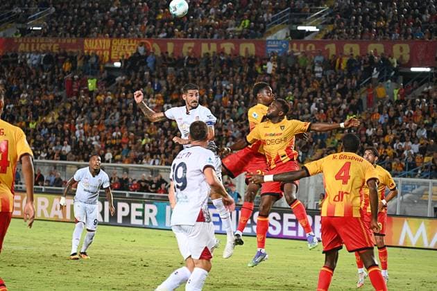 Alessandro Deiola (Cagliari Calcio) in action during US Lecce vs Cagliari Calcio, Italian soccer Serie A match in Lecce, Italy, September 19 2025  Copyright: xPasqualexGolia IPAxSportx xipa-agency.netx xx IPA_65261307 IPA_Agency_IPA65261307