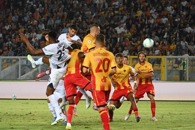 CALCIO - Serie A - US Lecce vs Cagliari Calcio Alessandro Deiola (Cagliari Calcio) in action during US Lecce vs Cagliari Calcio, Italian soccer Serie A match in Lecce, Italy, September 19 2025 Lecce Italy  Copyright: xIPAxSport ABACAx