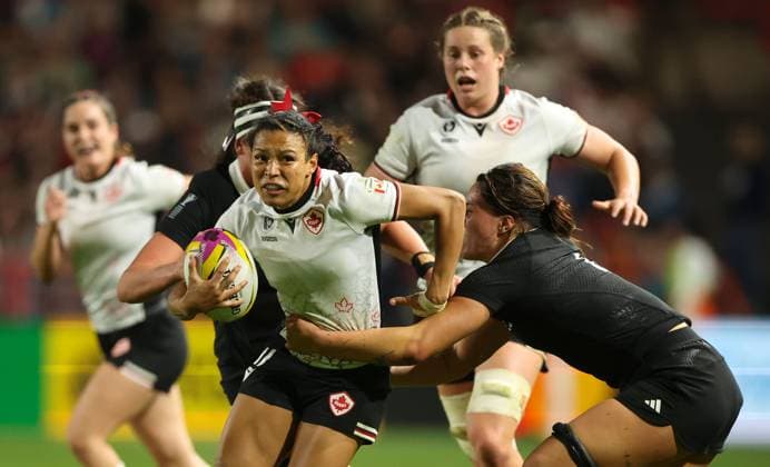 Asia Hogan-Rochester of Canada New Zealand v Canada, Women s Rugby World Cup, Semi Final, Rugby Union, Ashton Gate, Bristol, UK - 19 Sep 2025Bristol Ashton Gate United Kingdom EDITORIAL USE ONLY No use with unauthorised audio, video, data, fixture lists, club league logos or live services. Online in-match use limited to 120 images, no video emulation. No use in betting, games or single club league player publications. Copyright: xKieranxMcManus Shutterstockx 15486947bl