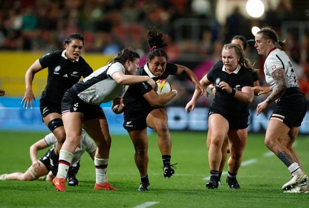 Ayesha Leti-Iiga of New Zealand. New Zealand Black Ferns v Canada, Women™s Rugby World Cup Semi Final match at Ashton Gate Stadium, Bristol, England on Friday 19 September 2025. Photo credit: Matthew Impey Bristol United Kingdom Copyright: xx