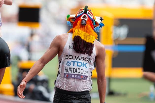 World Athletics Championships 2025 in Tokyo, Japan David HURTADO from Ecuador reacts after finishing the 20 Kilometres Race Walk Men Final during the World Athletics Championships in Tokyo, Japan on September 20, 2025. TOKYO JAPAN Copyright: xMatrixxImagesx xNicxBothmax 