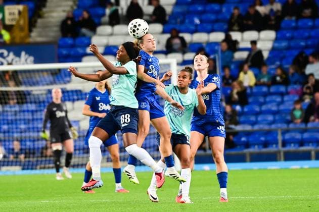 Everton vs London City Lionesses in the Barclays WSL at Goodison Park in Liverpool Featuring: Grace Geyoro, Ornella Vignola Where: Liverpool, United Kingdom When: 19 Sep 2025 Credit: Graham Finney Cover Images EDITORIAL USE ONLY. NOT FOR USE BY NEWSPAPERS BASED IN THE UK. Copyright: xx coverimg55106704 EDITORIAL USE ONLY. NOT FOR USE BY NEWSPAPERS BASED IN THE UK. Copyright: xIMAGOx imago images 0834518634