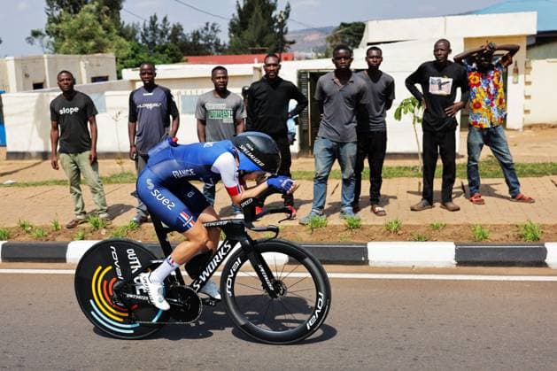 2025 UCI Road World Championships Picture by Alex Whitehead SWpix.com - 20 09 2025 - Cycling - 2025 UCI Road World Championships - BK Arena, Kigali, Rwanda - ITT Training - Juliette Labous (France) Copyright: x xSWpix.comx(t axPhotographyxHubxLtd)xAlexxWhitehead SWpix.comx SWP-3030-4810