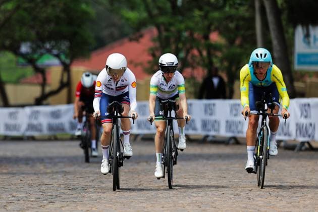 2025 UCI Road World Championships Picture by Faustin Nkurunziza SWpix.com - 20 09 2025 - Cycling - 2025 UCI Road World Championships - BK Arena, Kigali, Rwanda - ITT Training - Anna Henderson (Great Britain), Australia Copyright: x xSWpix.comx(t axPhotographyxHubxLtd)xFaustinxNkurunziza SWpix.comx SWP-3030-4827