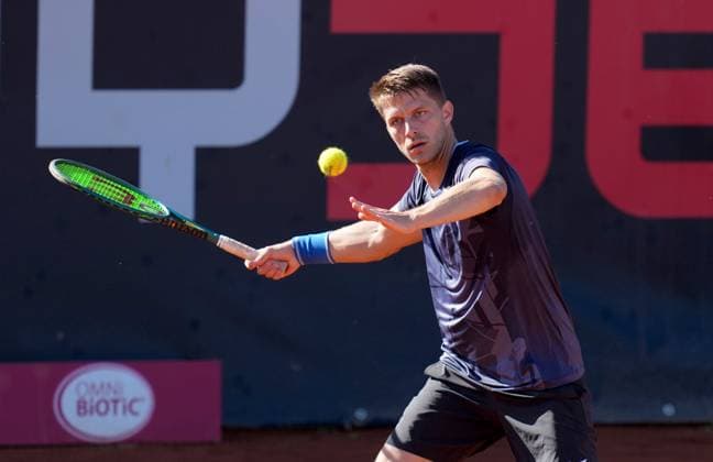 TENNIS - ATP, Tennis Herren Layjet Open BAD WALTERSDORF,AUSTRIA,20.SEP.25 - TENNIS - ATP Challenger Tour, Layjet Open. Image shows Jiri Barnat (CZE).  GEPAxpictures xMichaelxRiedler