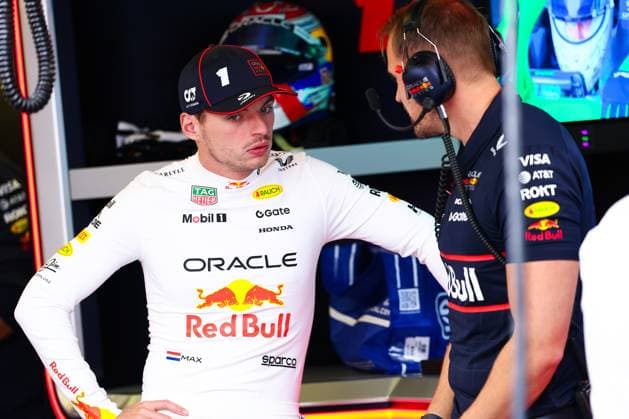 F1 - AZERBAIJAN GRAND PRIX 2025 VERSTAPPEN Max (ned), Red Bull Racing RB21, portrait during the 2025 Formula 1 Qatar Airways Azerbaijan Grand Prix, 17th round of the 2025 FIA Formula One World Championship, WM, Weltmeisterschaft from September 19 to 21, 2025 on the Baku City Circuit, in Baku, Azerbaijan - BakuAzerbaijan  Copyright: xEricxAlonsox