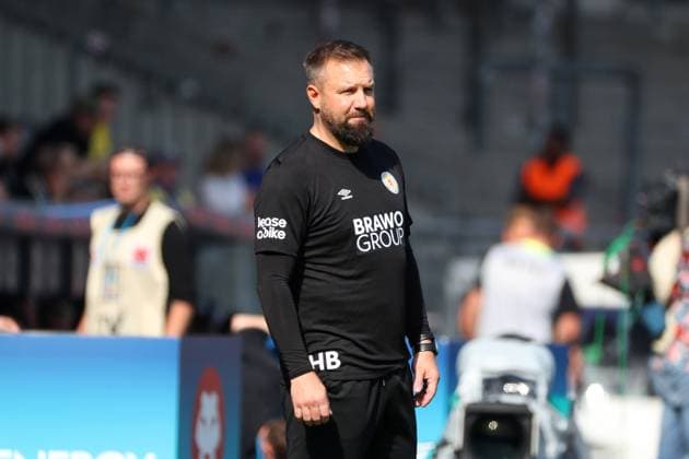 Braunschweig vs. Elversberg, 2. BL Braunschweig, 20.09.2025, FUßBALL - Eintracht Braunschweig vs. SV Elversberg, 2. BL, Saison 2025 26. Cheftrainer Heiner Backhaus (Eintracht Braunschweig) Braunschweig