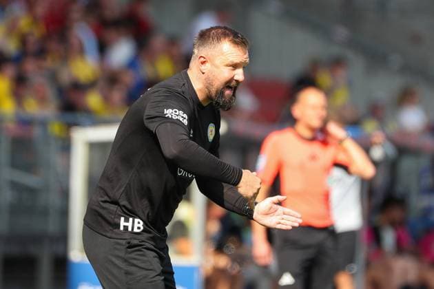 Braunschweig vs. Elversberg, 2. BL Braunschweig, 20.09.2025, FUßBALL - Eintracht Braunschweig vs. SV Elversberg, 2. BL, Saison 2025 26. Cheftrainer Heiner Backhaus (Eintracht Braunschweig) Braunschweig