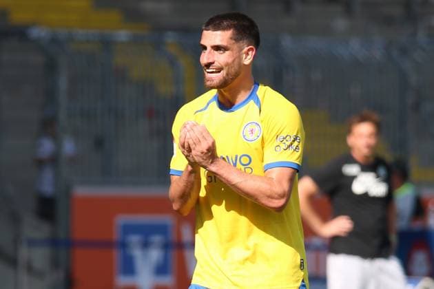 20.09.2025, xpfrx, Fussball 2.Bundesliga, Eintracht Braunschweig - SV Elversberg v.l. Fabio Di Michele Sanchez (Eintracht Braunschweig) (DFL DFB REGULATIONS PROHIBIT ANY USE OF PHOTOGRAPHS as IMAGE SEQUENCES and or QUASI-VIDEO) Braunschweig