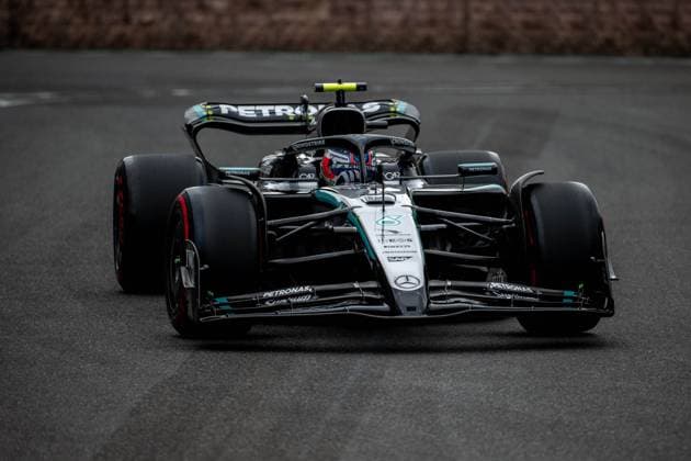 F1 - AZERBAIJAN GRAND PRIX 2025 12 KIMI ANTONELLI Andrea (ita), Mercedes AMG F1 Team W16, action during the 2025 Formula 1 Qatar Airways Azerbaijan Grand Prix, 17th round of the 2025 FIA Formula One World Championship, WM, Weltmeisterschaft from September 19 to 21, 2025 on the Baku City Circuit, in Baku, Azerbaijan - BakuAzerbaijan  Copyright: xALBERTOxVIMERCATIx