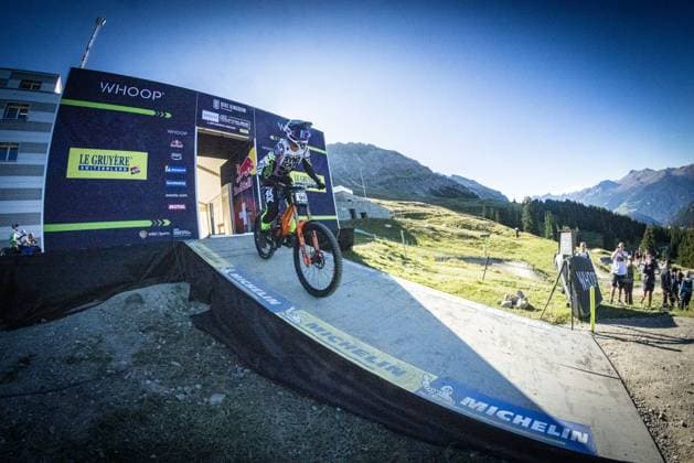 Whoop UCI Mountainbikeworldcup Downhill Lenzerheide HOFFMANN Nina SANTA CRUZ SYNDICATEat Whoop UCI Mountainbikeworldcup Downhill Lenzerheide, 20.09.2025,in Lenzerheide,SUI Foto: Sebastian Sternemannat Whoop UCI Mountainbikeworldcup Downhill Lenzerheide, 20.09.2025,in Lenzerheide,SUI Foto: Sebastian Sternemann