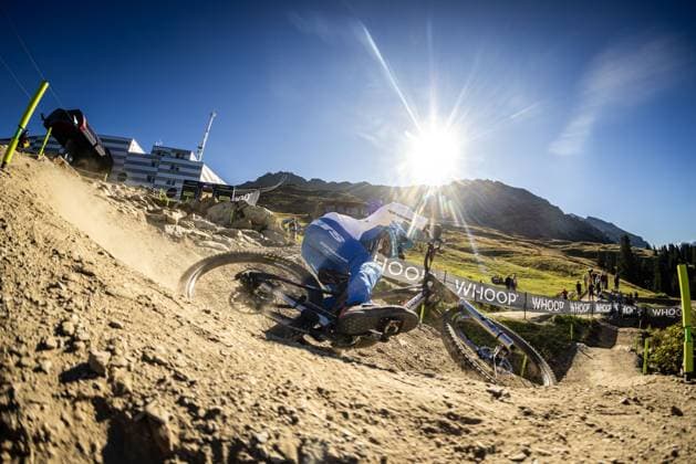 Whoop UCI Mountainbikeworldcup Downhill Lenzerheide Dakot Norton at Whoop UCI Mountainbikeworldcup Downhill Lenzerheide, 20.09.2025,in Lenzerheide,SUI Foto: Sebastian Sternemannat Whoop UCI Mountainbikeworldcup Downhill Lenzerheide, 20.09.2025,in Lenzerheide,SUI Foto: Sebastian Sternemann