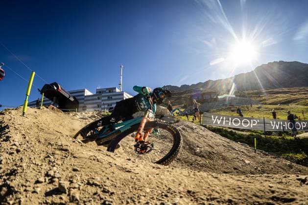 Whoop UCI Mountainbikeworldcup Downhill Lenzerheide BALANCHE Camille YETI FOX FACTORY RACE TEAMat Whoop UCI Mountainbikeworldcup Downhill Lenzerheide, 20.09.2025,in Lenzerheide,SUI Foto: Sebastian Sternemannat Whoop UCI Mountainbikeworldcup Downhill Lenzerheide, 20.09.2025,in Lenzerheide,SUI Foto: Sebastian Sternemann