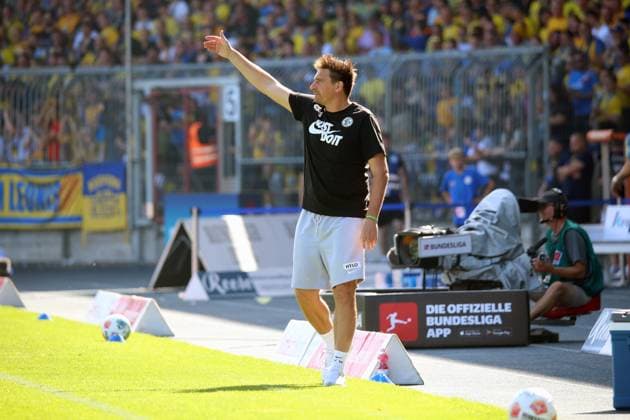20.09.2025, xpfrx, Fussball 2.Bundesliga, Eintracht Braunschweig - SV Elversberg v.l. Trainer Vincent Wagner (SV Elversberg) (DFL DFB REGULATIONS PROHIBIT ANY USE OF PHOTOGRAPHS as IMAGE SEQUENCES and or QUASI-VIDEO) Braunschweig