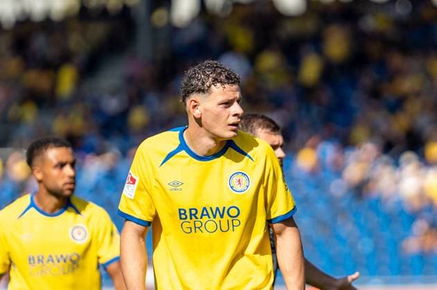 Deutschland: Fussball 2. Bundesliga, 6. Spieltag 2025 2026, Eintracht Braunschweig-SV Elversberg am 20.09.2025 in Braunschweig (Eintracht-Stadion): Erencan Yardimci (Eintracht Braunschweig 9)