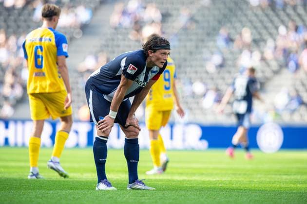 Fussball, Herren, Saison 2025 2026, 2. Bundesliga (6. Spieltag), Hertha BSC - SC Paderborn, Fabian Reese (Hertha BSC), 20.09. 2025,