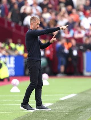 Graham Potter (West Ham manager) at the West Ham United v Crystal Palace EPL match, at the London Stadium, London, UK on 20th September, 2025. 