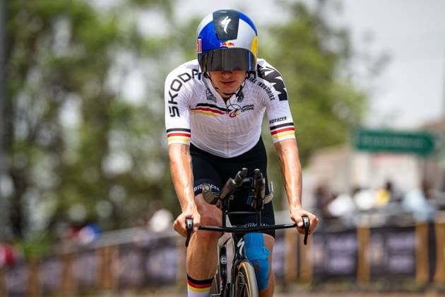 FIETZKE Paul: UCI Road cycling, Rad, Radsport, Strasse World Championships - Kigali Rwanda 2025 FIETZKE Paul ( GER ) Germany ITT Training - Recon - Querformat - quer - horizontal - Landscape - Event Veranstaltung: UCI Road Cycling World Championships Kigali-Rwanda 2025 - Category Kategorie: Cycling - Road Cycling World Championships - Men U23 - Location Ort: Africa - Rwanda - Kigali - Start: Kigali - Finish: Kigali - Individual Time Trail ( ITT ) - Distance: ... km - Date Datum: 20.09.2025 Saturday Day 0 -