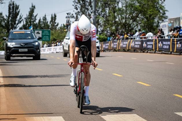 KÜNG Stefan: UCI Road cycling, Rad, Radsport, Strasse World Championships - Kigali Rwanda 2025 KÜNG Stefan ( SUI ) Switzerland ITT Training - Recon - Querformat - quer - horizontal - Landscape - Event Veranstaltung: UCI Road Cycling World Championships Kigali-Rwanda 2025 - Category Kategorie: Cycling - Road Cycling World Championships - Elite Men - Location Ort: Africa - Rwanda - Kigali - Start: Kigali - Finish: Kigali - Individual Time Trail ( ITT ) - Distance: ... km - Date Datum: 20.09.2025 Saturday Day 0 -