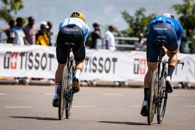 EVENEPOEL Remco: UCI Road cycling, Rad, Radsport, Strasse World Championships - Kigali Rwanda 2025 EVENEPOEL Remco ( BEL ) Belgium ITT Training - Recon - Querformat - quer - horizontal - Landscape - Event Veranstaltung: UCI Road Cycling World Championships Kigali-Rwanda 2025 - Category Kategorie: Cycling - Road Cycling World Championships - Elite Men - Location Ort: Africa - Rwanda - Kigali - Start: Kigali - Finish: Kigali - Individual Time Trail ( ITT ) - Distance: ... km - Date Datum: 20.09.2025 Saturday Day 0 -