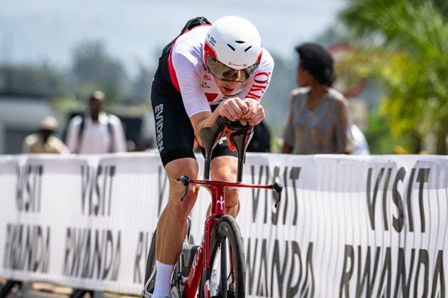 KÜNG Stefan: UCI Road cycling, Rad, Radsport, Strasse World Championships - Kigali Rwanda 2025 KÜNG Stefan ( SUI ) Switzerland ITT Training - Recon - Querformat - quer - horizontal - Landscape - Event Veranstaltung: UCI Road Cycling World Championships Kigali-Rwanda 2025 - Category Kategorie: Cycling - Road Cycling World Championships - Elite Men - Location Ort: Africa - Rwanda - Kigali - Start: Kigali - Finish: Kigali - Individual Time Trail ( ITT ) - Distance: ... km - Date Datum: 20.09.2025 Saturday Day 0 -