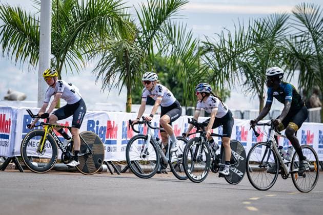 RIEDMANN Linda, LANTZSCH Selma, CZAPLA Justyna: UCI Road cycling, Rad, Radsport, Strasse World Championships - Kigali Rwanda 2025 RIEDMANN Linda - LANTZSCH Selma - CZAPLA Justyna ( GER ) Germany ITT Training - Recon - Querformat - quer - horizontal - Landscape - Event Veranstaltung: UCI Road Cycling World Championships Kigali-Rwanda 2025 - Category Kategorie: Cycling - Road Cycling World Championships - Elite Women - Location Ort: Africa - Rwanda - Kigali - Start: Kigali - Finish: Kigali - Individual Time Trail ( ITT ) - Distance: ... km - Date Datum: 20.09.2025 Saturday Day 0 -