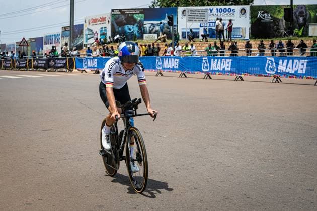 FIETZKE Paul: UCI Road cycling, Rad, Radsport, Strasse World Championships - Kigali Rwanda 2025 FIETZKE Paul ( GER ) Germany ITT Training - Recon - Querformat - quer - horizontal - Landscape - Event Veranstaltung: UCI Road Cycling World Championships Kigali-Rwanda 2025 - Category Kategorie: Cycling - Road Cycling World Championships - Men U23 - Location Ort: Africa - Rwanda - Kigali - Start: Kigali - Finish: Kigali - Individual Time Trail ( ITT ) - Distance: ... km - Date Datum: 20.09.2025 Saturday Day 0 -