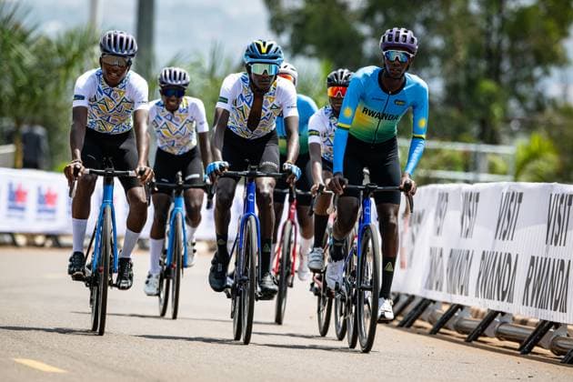 Team Rwanda: UCI Road cycling, Rad, Radsport, Strasse World Championships - Kigali Rwanda 2025 Team Rwanda ITT Training - Recon - Querformat - quer - horizontal - Landscape - Event Veranstaltung: UCI Road Cycling World Championships Kigali-Rwanda 2025 - Category Kategorie: Cycling - Road Cycling World Championships - ... - Location Ort: Africa - Rwanda - Kigali - Start: Kigali - Finish: Kigali - Individual Time Trail ( ITT ) - Distance: ... km - Date Datum: 20.09.2025 Saturday Day 0 -