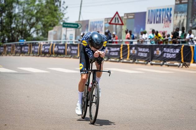 KESSLER Cole: UCI Road cycling, Rad, Radsport, Strasse World Championships - Kigali Rwanda 2025 KESSLER Cole ( USA ) USA ITT Training - Recon - Querformat - quer - horizontal - Landscape - Event Veranstaltung: UCI Road Cycling World Championships Kigali-Rwanda 2025 - Category Kategorie: Cycling - Road Cycling World Championships - Men U23 - Location Ort: Africa - Rwanda - Kigali - Start: Kigali - Finish: Kigali - Individual Time Trail ( ITT ) - Distance: ... km - Date Datum: 20.09.2025 Saturday Day 0 -