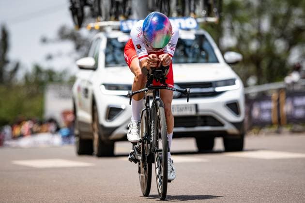 NIEWIADOMA Katarzyna Anna: UCI Road cycling, Rad, Radsport, Strasse World Championships - Kigali Rwanda 2025 NIEWIADOMA Katarzyna Anna ( POL ) Poland ITT Training - Recon - Querformat - quer - horizontal - Landscape - Event Veranstaltung: UCI Road Cycling World Championships Kigali-Rwanda 2025 - Category Kategorie: Cycling - Road Cycling World Championships - Elite Women - Location Ort: Africa - Rwanda - Kigali - Start: Kigali - Finish: Kigali - Individual Time Trail ( ITT ) - Distance: ... km - Date Datum: 20.09.2025 Saturday Day 0 -