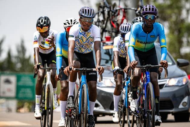 Team Rwanda: UCI Road cycling, Rad, Radsport, Strasse World Championships - Kigali Rwanda 2025 Team Rwanda ITT Training - Recon - Querformat - quer - horizontal - Landscape - Event Veranstaltung: UCI Road Cycling World Championships Kigali-Rwanda 2025 - Category Kategorie: Cycling - Road Cycling World Championships - ... - Location Ort: Africa - Rwanda - Kigali - Start: Kigali - Finish: Kigali - Individual Time Trail ( ITT ) - Distance: ... km - Date Datum: 20.09.2025 Saturday Day 0 -
