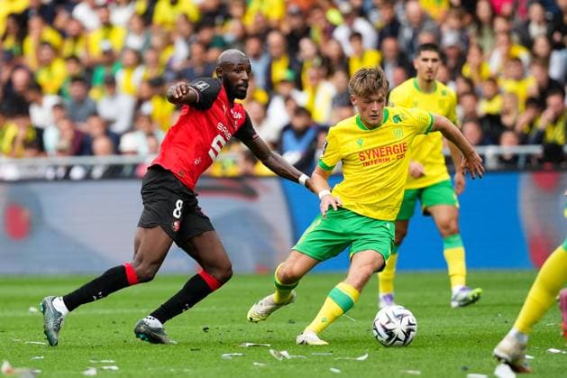 FC Nantes v Stade Rennais FC - Ligue 1 McDonald s 2025 2026 08 Seko FOFANA (srfc) - 08 Johann LEPENANT (fcn) during the Ligue 1 McDonald s match between Nantes and Rennes at Stade de la Beaujoire on September 20, 2025 in Nantes, France. Nantes France  Copyright: xFEPx 776348133
