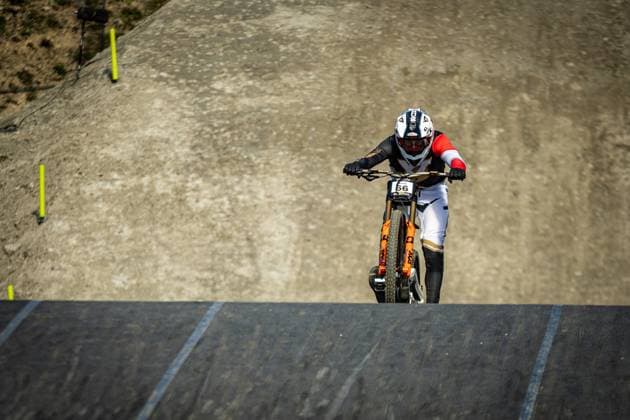 Whoop UCI Mountainbikeworldcup Downhill Lenzerheide KOLB Andreas YT MOBat Whoop UCI Mountainbikeworldcup Downhill Lenzerheide, 20.09.2025,in Lenzerheide,SUI Foto: Sebastian Sternemann