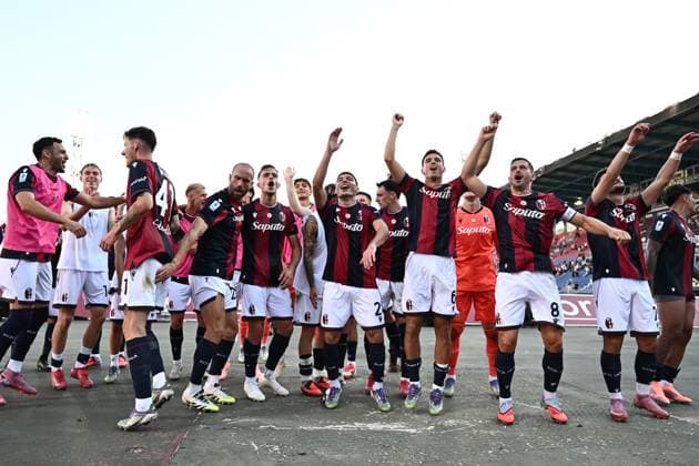 Mp Bologna 20 09 2025 - campionato di calcio serie A Bologna-Genoa foto Matteo Papini Image nella foto: esultanza a fine gara Bologna 