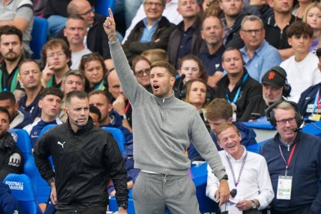 Brighton and Hove Albion v Tottenham Hotspur, Premier League, Football, Amex Stadium, Brighton, UK - 20 Sep 2025 Fabian Hurzeler manager of Brighton & Hove Albion Brighton Amex Stadium Brighton GBR, UK NEWSPAPERS OUT Copyright: xSeanxRyanx