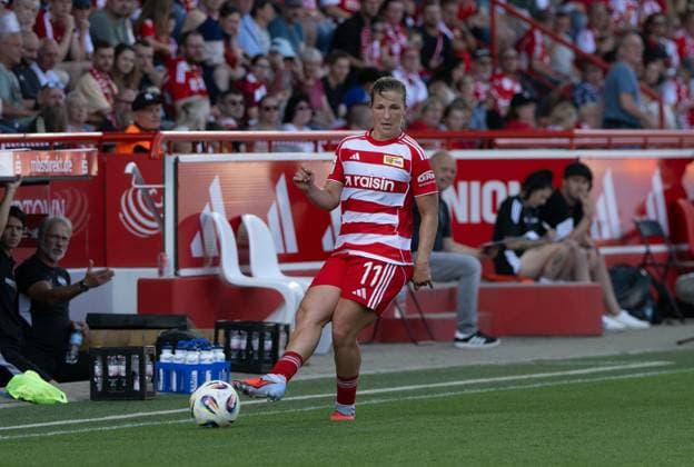 Fußball, Frauen, Saison 2025 2026, Google Pixel Frauen-Bundesliga (3. Spieltag), 1. FC Union Berlin - SGS Essen (2:0), Dina Orschmann (1. Frauen 1. FC Union), 20.09. 2025, Copyright: xMatthiasxKochx