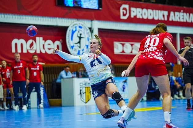 Women s Handball World Cup Qualifiers Croatia Norway Cheb, Czech Republic 20250920 Norway s Thale Rushfeldt Deila during the women s handball friendly match between Croatia and Norway at Sports hall TJ Lokomotiva Photo Terje Pedersen NTB Cheb Czech Republic EDITORIAL USE ONLY RESTRICTED USE FOR BETTING COMPANIES  Copyright: xTerjexPedersenx xNTBx
