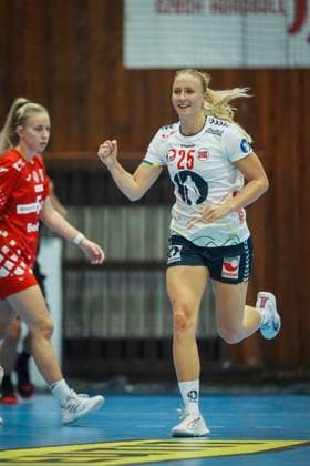 Women s Handball World Cup Qualifiers Croatia Norway Cheb, Czech Republic 20250920 Norway s Henny Reistad during the friendly match in women s handball between Croatia and Norway at Sports hall TJ Lokomotiva Photo Terje Pedersen NTB Cheb Czech Republic EDITORIAL USE ONLY RESTRICTED USE FOR BETTING COMPANIES  Copyright: xTerjexPedersenx xNTBx