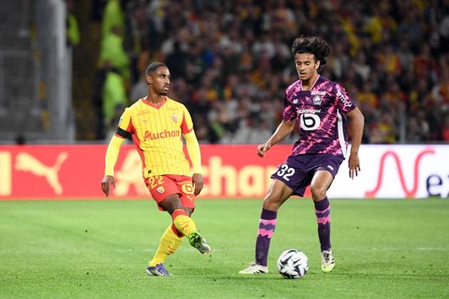 RC Lens v LOSC Lille - Ligue 1 McDonald s 2025 2026 22 Wesley SAID (rcl) - 32 Ayyoub BOUADDI (losc) during the Ligue 1 McDonald s match between Lens and Lille at Stade Bollaert-Delelis on September 20, 2025 in Lens, France. Lens France  Copyright: xFEPx 776348137