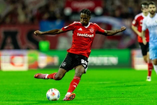 Fussball, Saison 2025 2026, 2. Bundesliga, Max Morlock Stadion, 6. Spieltag, 1. FC Nürnberg - VfL Bochum, 20.09.2025 20.09.2025, Fussball, Saison 2025 2026, 2. Bundesliga, Max Morlock Stadion, 6. Spieltag, 1. FC Nürnberg - VfL Bochum, Freisteller Einzelbild 20 Pape Demba Diop (1. FC Nürnberg) Foto: Lucca Fundel Nürnberg Max Morlock Stadion Bayern Deutschland