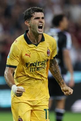 Ar Udine 20 09 2025 - campionato di calcio serie A Udinese-Milan foto Andrea RIgano Image nella foto: esultanza gol Christian Pulisic 